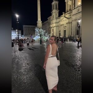 Meshki Cream Knit dress